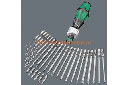 Набор бит, держатель, ключ WERA WE-135939