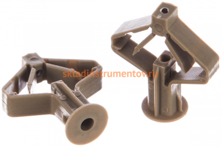 Дюбель "Бабочка" полипропиленовый для пустотелых конструкций 100 шт. (10х50 мм; ТФ5) ЗУБР 4-301325