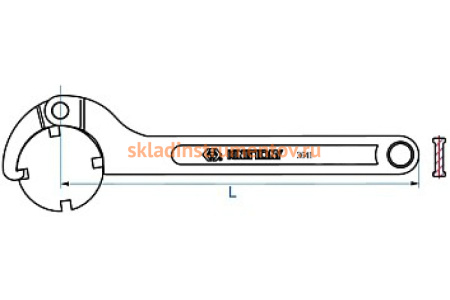 Радиусный шарнирный ключ для цилиндрического крепежа 13-35мм KING TONY 3641-35