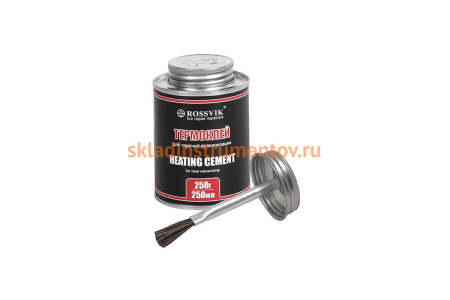 Термоклей ROSSVIK 250мл/250г банка с кистью TG.025.K.1