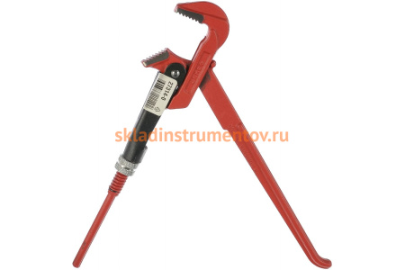 Трубный рычажный ключ с прямыми губками №0, 3/4" Зубр МАСТЕР 27314-0