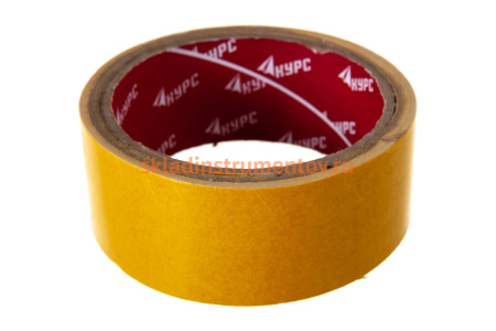 Клейкая двусторонняя лента КУРС 38мм х 10м 11803