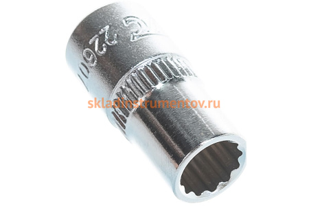 Головка торцевая 1/4” 07 12-ти гранная L=25мм JTC 22607