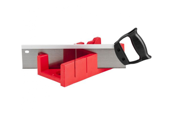 Набор "МАСТЕР": стусло пластмассовое + ножовка с пластиковой рукояткой с усиленным обушком, стусло MIDI-PLUS, 2,5", ножовка 295мм Зубр 15391-30