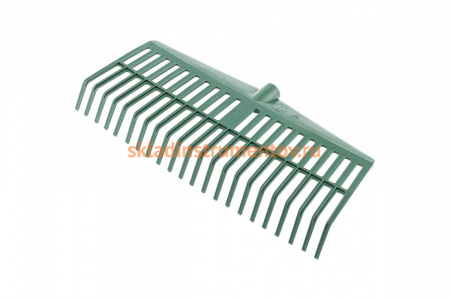Веерные пластиковые грабли СИБРТЕХ 420 мм, 22 плоских зуба, без черенка 617055