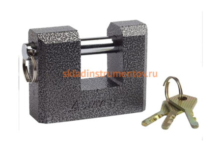 Навесной замок 80 мм STAYER MASTER 37143-80