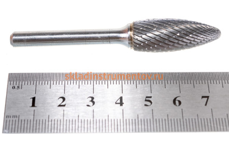 Бор-фреза форма Н язык пламени (12.7x32 мм; хвостовик 6 мм) D.BOR 9F-17127K02D