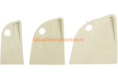 Набор шпателей (резиновых, угловых, белых) Biber ПАРУС 35254 тов-130023