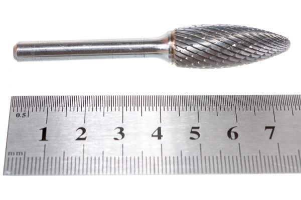 Бор-фреза форма Н язык пламени (12.7x32 мм; хвостовик 6 мм) D.BOR 9F-17127K02D