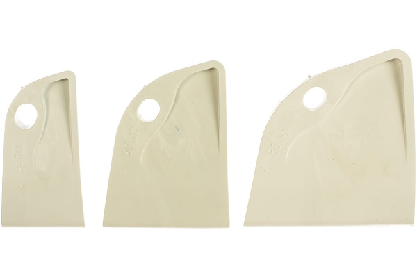 Набор шпателей (резиновых, угловых, белых) Biber ПАРУС 35254 тов-130023