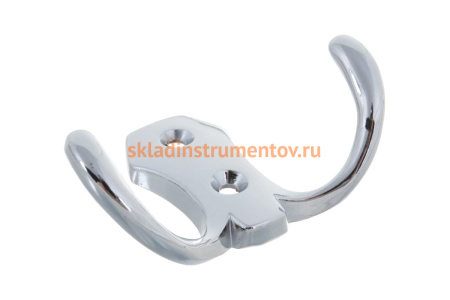 Мебельный крючок JET 586 двухрожковый, алюминий, хром CQ586A.002CP99