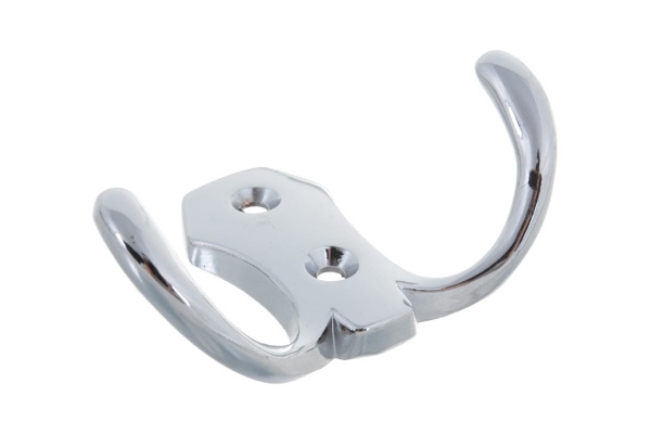 Мебельный крючок JET 586 двухрожковый, алюминий, хром CQ586A.002CP99