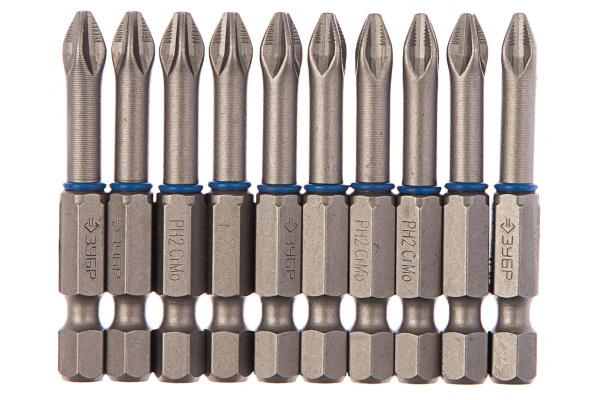 Биты "ЭКСПЕРТ" 10 шт. (50 мм; PH2) Зубр 26011-2-50-10