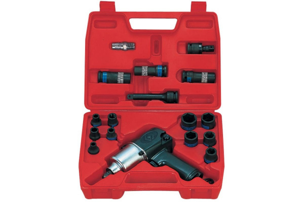 Пневматический ударный гайковерт с комплектом головок (21 предмет) KING TONY 44116MP