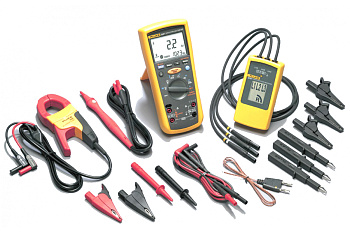 Комплект Fluke мультиметр-мегомметр + токовые клещи + индикатор чередования фаз 1587/MDT FC