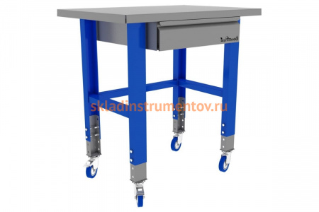 Промышленный металлический стол на колесах 1000 мм Верстакофф PROFFI 115011