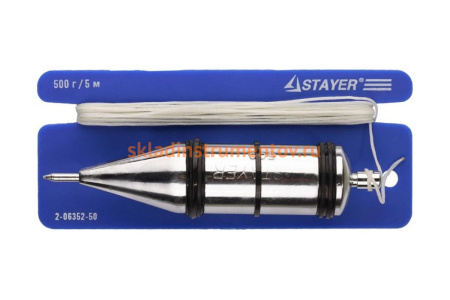 Строительный отвес со шнуром STAYER ПРОФИ 2-06352-30