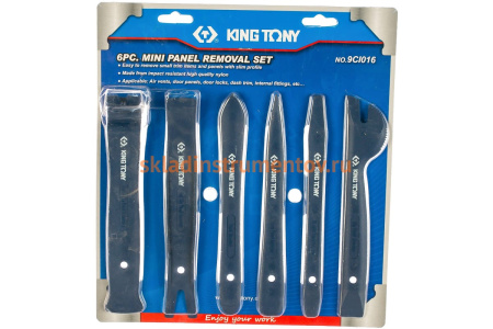 Набор съемников для панелей облицовки (лопатки, 6 предметов) KING TONY 9CI016