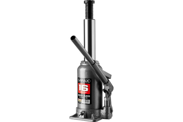 Гидравлический бутылочный домкрат MIRAX 16т 43260-16