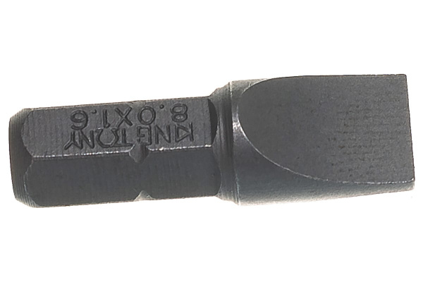 Торцевая вставка (бита) 1/4", Slotted, 8х1.6мм, 25мм KING TONY 102508S2