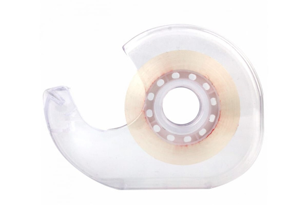 Клейкая канцелярская лента BRAUBERG 19 мм х 33 м, кристальная, в диспенсере 228760