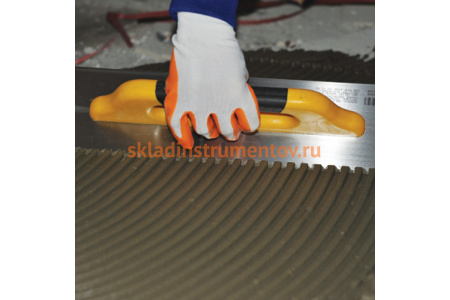 Зубчатый полутер DEKOR HASSAN 120х300мм квадратные зубья 8х8мм пл 230