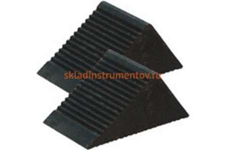 Упор под колесо ROCKFORCE резиновый длина - 130мм, ширина - 80мм, высота - 65мм RF-TRF3301