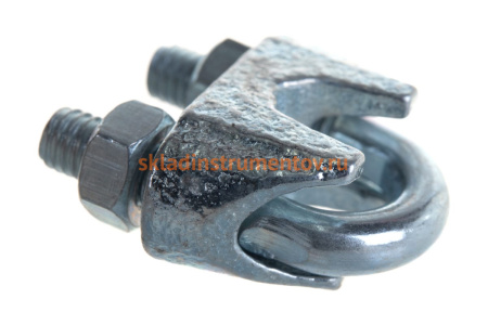 Зажим троса ЗУБР DIN 741, 8мм, 2 шт, оцинкованный, Профессионал 304416-08 Зажим троса ЗУБР DIN 741, 8мм, 2 шт, оцинкованный, Профессионал 304416-08