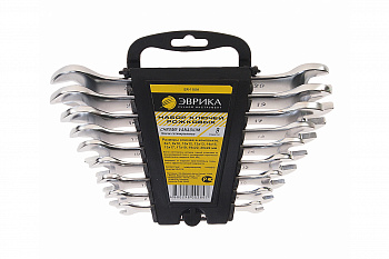Набор рожковых ключей 6-22мм холдер 9 предметов ЭВРИКА ER-11091