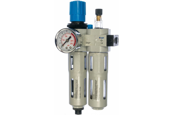 Фильтр влагоотделитель с редуктором и лубрикатором (1/4"; 16 бар) МАСТАК 690-21