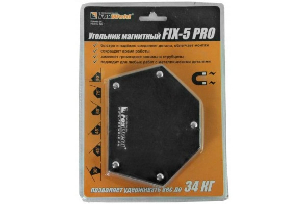 Магнитный угольник Foxweld FIX-5Pro до 34кг 5395