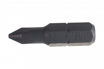 Вставка бита торцевая 1/4", Phillips, PH1, L = 25 мм KING TONY 102501P