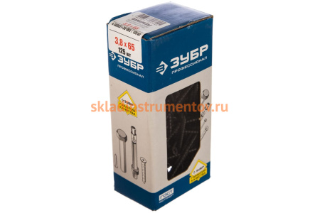 Саморезы универсальные 125 шт. (65х3.8 мм; PH2) по дереву ЗУБР 4-300031-38-065