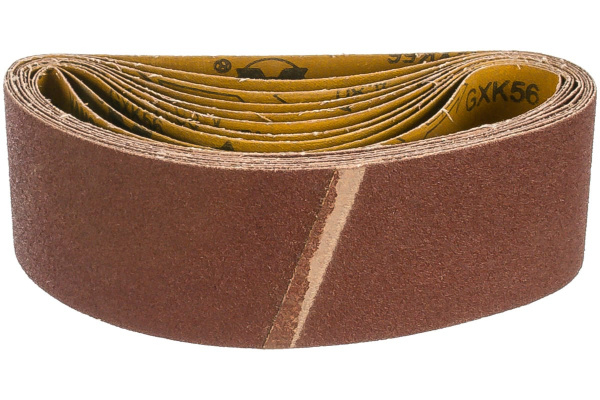 Лента шлифовальная (10 шт; 75х533 мм; P80) ПРАКТИКА 032-942