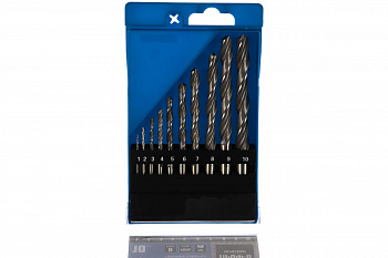 Набор сверл по металлу (10 шт., 1.5-10 мм, класс В) Зубр 29621-H10