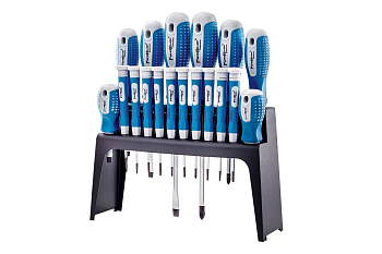 Набор отверток РемоКолор CrV, пластиковая полка, 18 предметов, 33-2-705