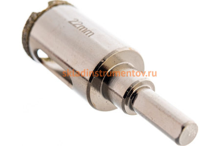 Коронка с алмазным напылением 22 мм D.BOR 9H-6022002D