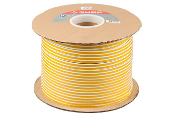 Резиновый самоклеящийся уплотнитель Зубр профиль P, белый, 250 м 40922-250