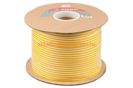 Резиновый самоклеящийся уплотнитель Зубр профиль P, белый, 250 м 40922-250