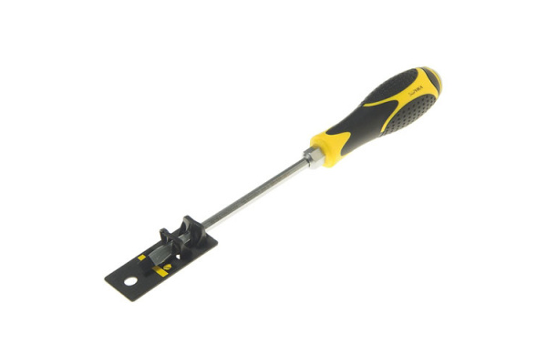 Шлицевая отвертка SL6.5х150мм H6мм магнитная ударная силовая с держателем ЭВРИКА ER-4SA-02H