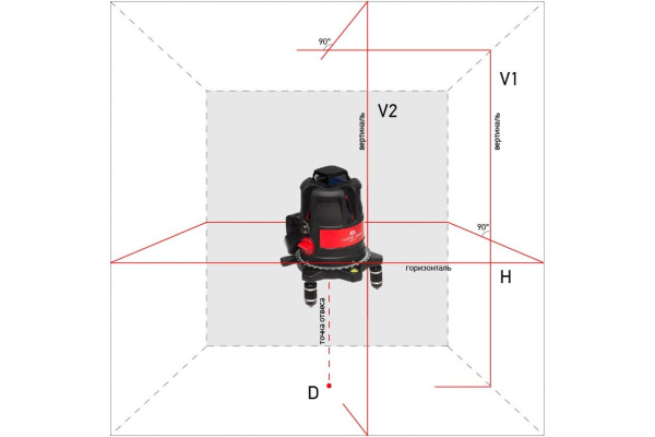 Лазерный уровень ADA ULTRALINER 360 2V с калибровкой А00467К