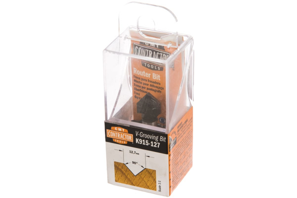 Фреза концевая пазовая c углом 90 градусов Сontractor (12.7x12.7 мм) CMT K915-127