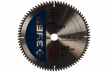 Диск пильный "Точный-МУЛЬТИ рез" (300х30 мм; 80Т) Зубр 36907-300-30-80