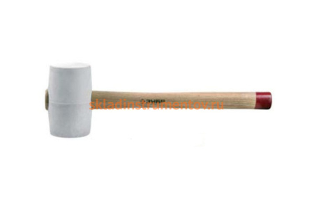 Резиновая белая киянка с деревянной рукояткой ЗУБР МАСТЕР 20511-680_z01