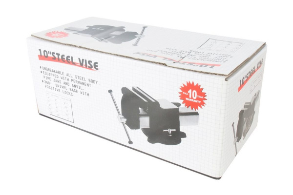 Слесарные поворотные тиски с захватом 10 дюймов JTC 3125