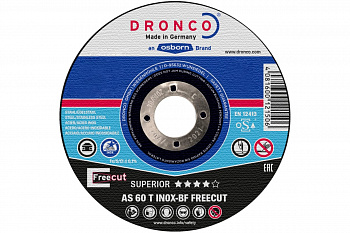 Диск отрезной по нержавейке AS60T FreeCut (125x2/1x22.23 мм) DRONCO 1121340100