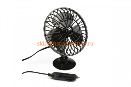 Вентилятор на присоске Airline 24В ACF-24-04 (пластик, 12.5 см)