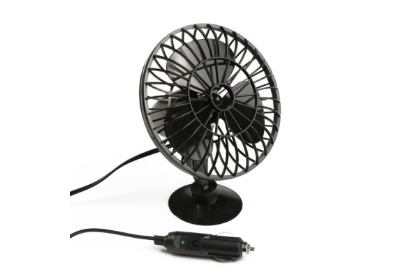 Вентилятор на присоске Airline 24В ACF-24-04 (пластик, 12.5 см)