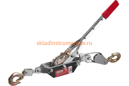 Ручная тросовая рычажная лебедка MIRAX 1,5т 1,8м 43130-1.5