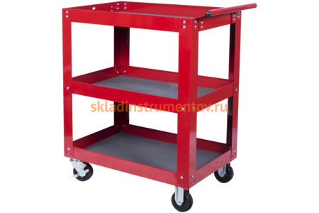 Открытая тележка, 3 полки, красная МАСТАК 520-33720R
